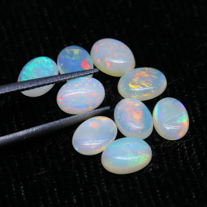 Australian Opal 5X7 MM Oval Multicolor Fire