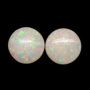 Australian Opal Pair - 6 MM Round Opal Pair