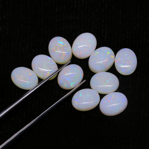 Australian Opal 7X9 MM Oval White Fire