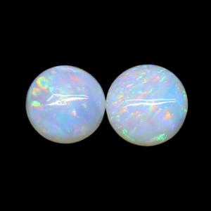 Australian Opal Pair - 5 MM Round Opal Pair
