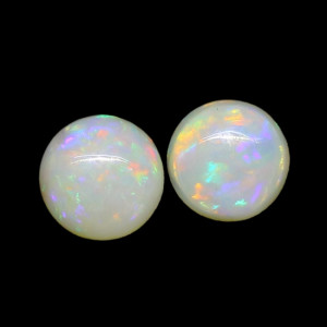 Australian Opal Pair - 5 MM Round Opal Pair