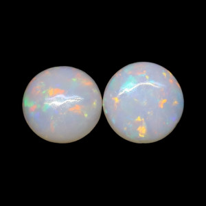 Australian Opal Pair - 5 MM Round Opal Pair