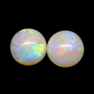 Australian Opal Pair - 5 MM Round Opal Pair