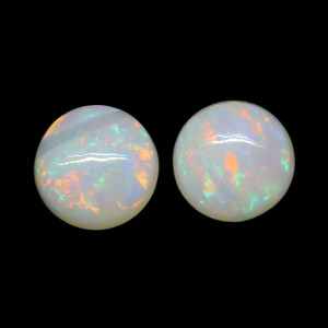 Australian Opal Pair - 5 MM Round Opal Pair