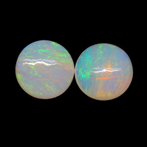 Australian Opal Pair - 5 MM Round Opal Pair