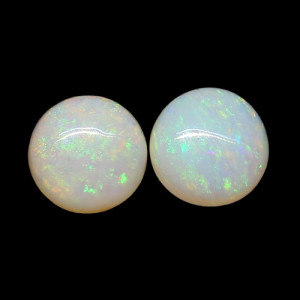 Australian Opal Pair - 5 MM Round Opal Pair
