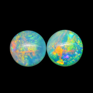 Australian Opal Pair - 4 MM Round Opal Pair