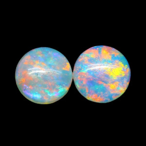 Australian Opal Pair - 4 MM Round Opal Pair
