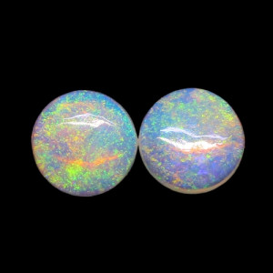 Australian Opal Pair - 4 MM Round Opal Pair