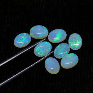 Australian Opal 5X7 MM Oval Green Fire