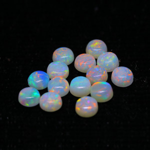 Australian Opal 4.00 MM Round Multicolor Fire