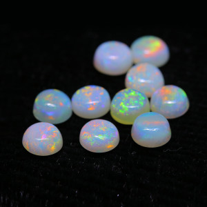 Australian Opal 5.00 MM Round Multicolor Fire