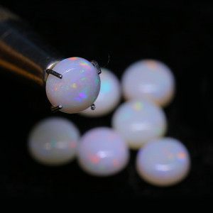 Australian Opal 6.00 MM Round White Fire