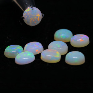 Australian Opal 6.00 MM Round Red Fire