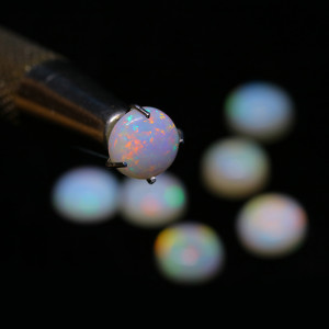 Australian Opal 6.00 MM Round Multicolor Fire