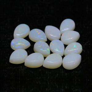 Australian Opal 5X7 MM Pear White Fire