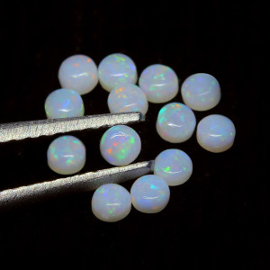 Australian Opal 2.00 MM Round White Fire