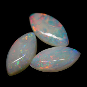 Australian Opal 5X10 MM Marquise Multicolor Fire