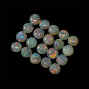 Australian Opal 5.00 MM Round Red Fire