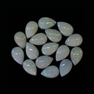 Australian Opal 6X9 MM Pear White Fire